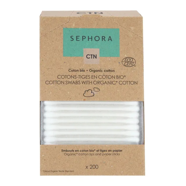 Cotton swabs with organic cotton