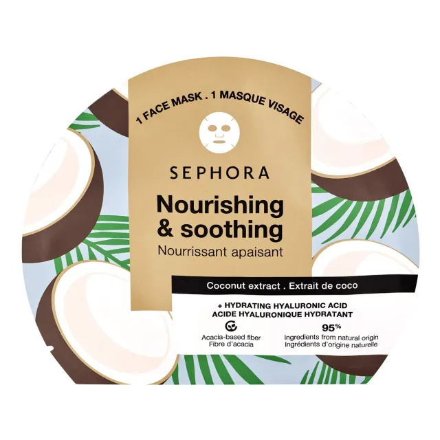 Fiber Face Masks - Fruit & Plant Extracts + Hydrating Hyaluronic Acid