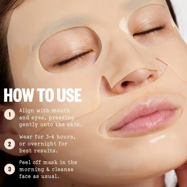 Overnight Bio-Collagen Recovery Sheet Mask - with Hyaluronic Acid and Peptides – image 5