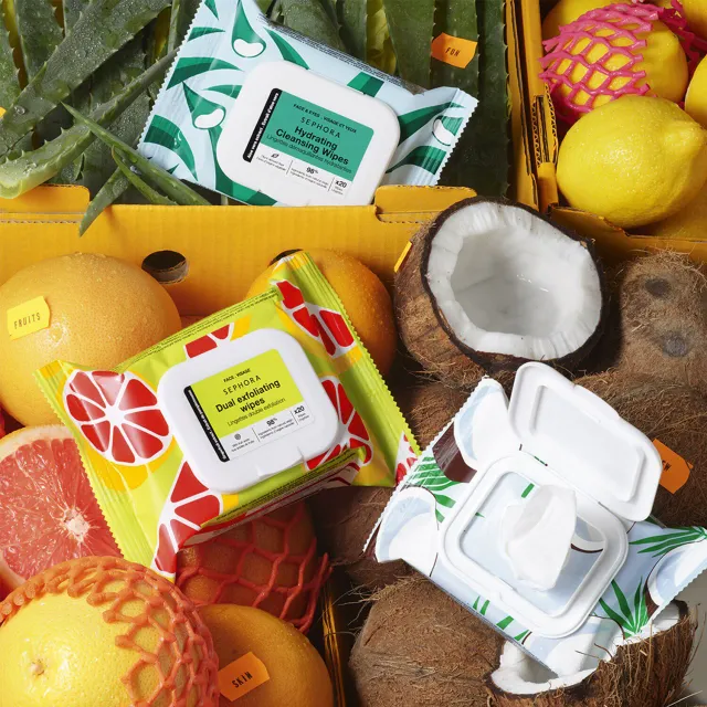 Dual Exfoliating Wipes - Grapefruit Extract + Fruit Acids – image 3