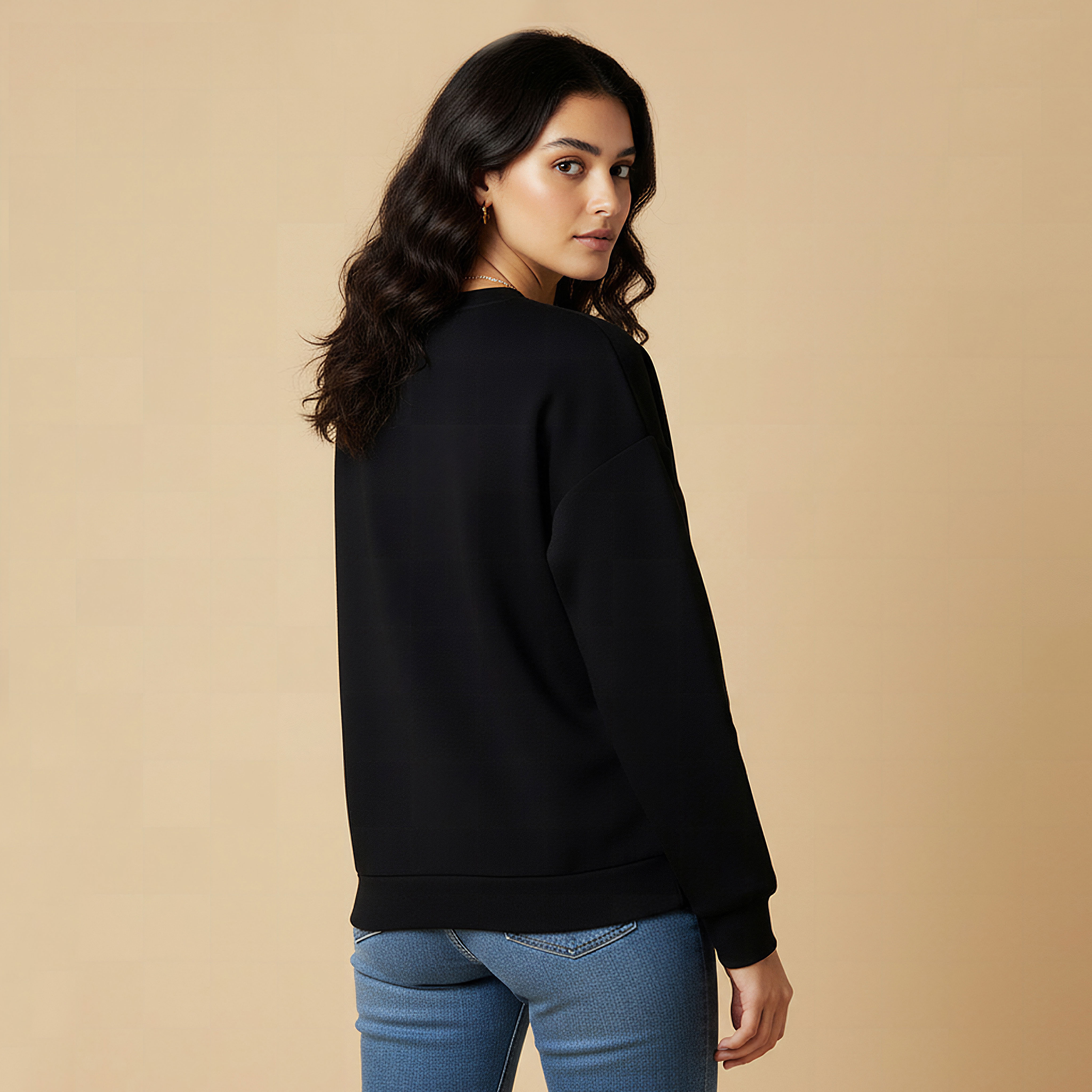 Regular Fit Sweatshirt with Slogan Print