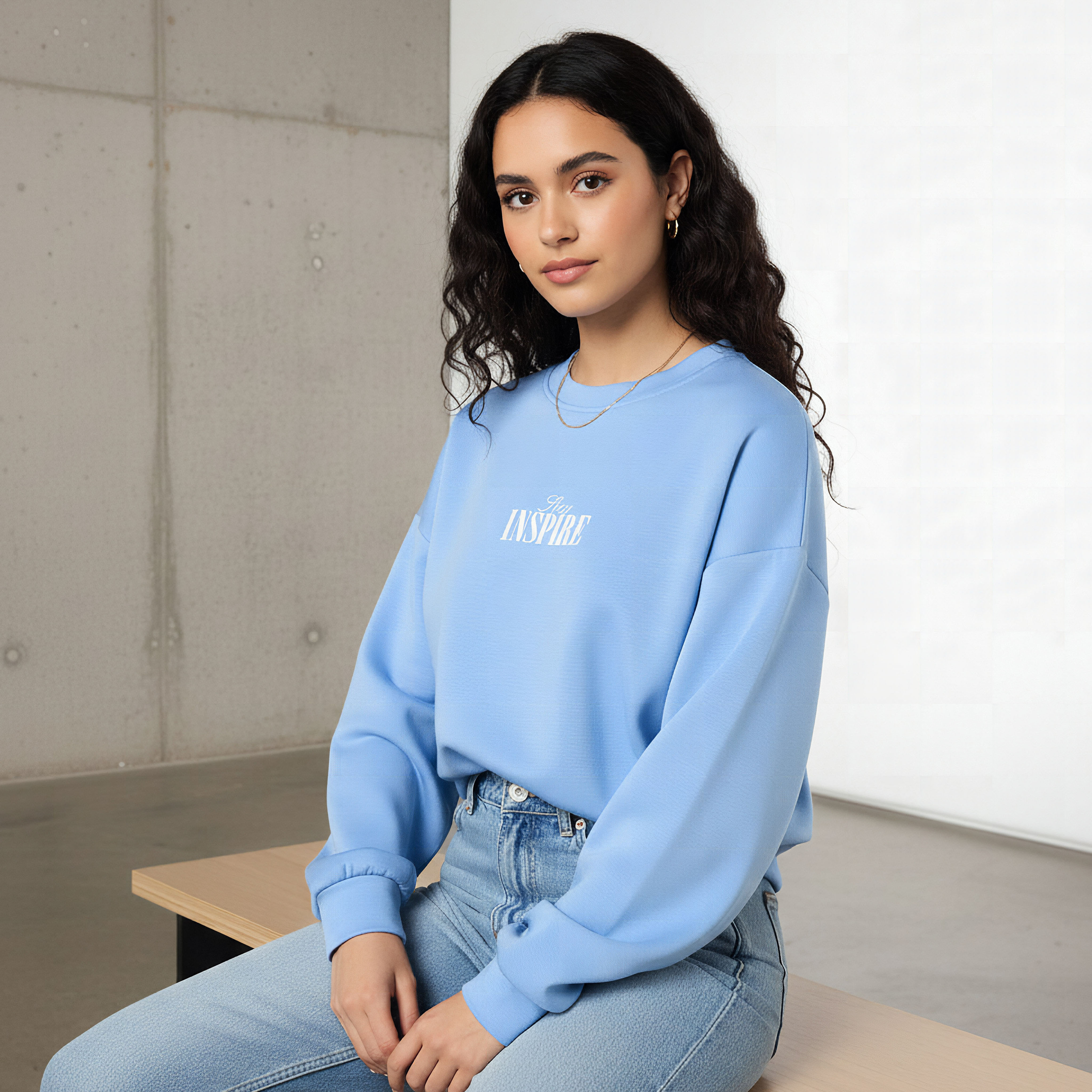 Regular Fit Sweatshirt with Slogan Print