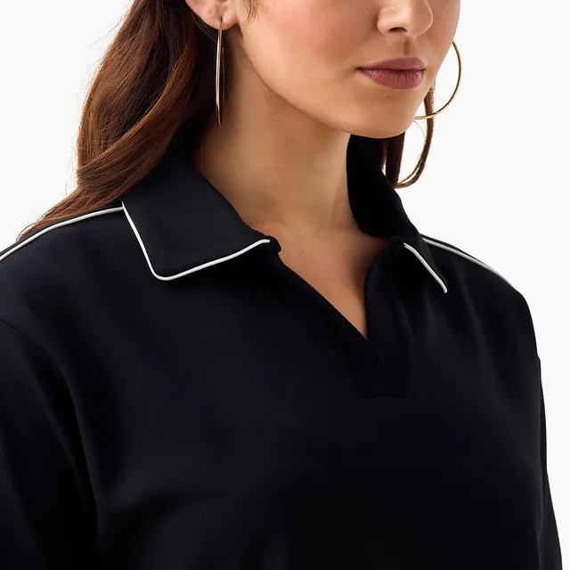 Piping Detail Polo T-shirt – image 5