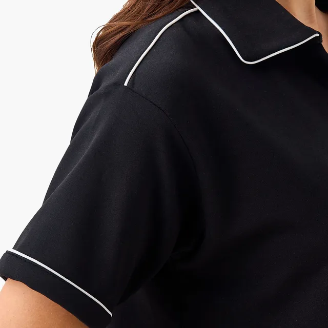 Piping Detail Polo T-shirt – image 6