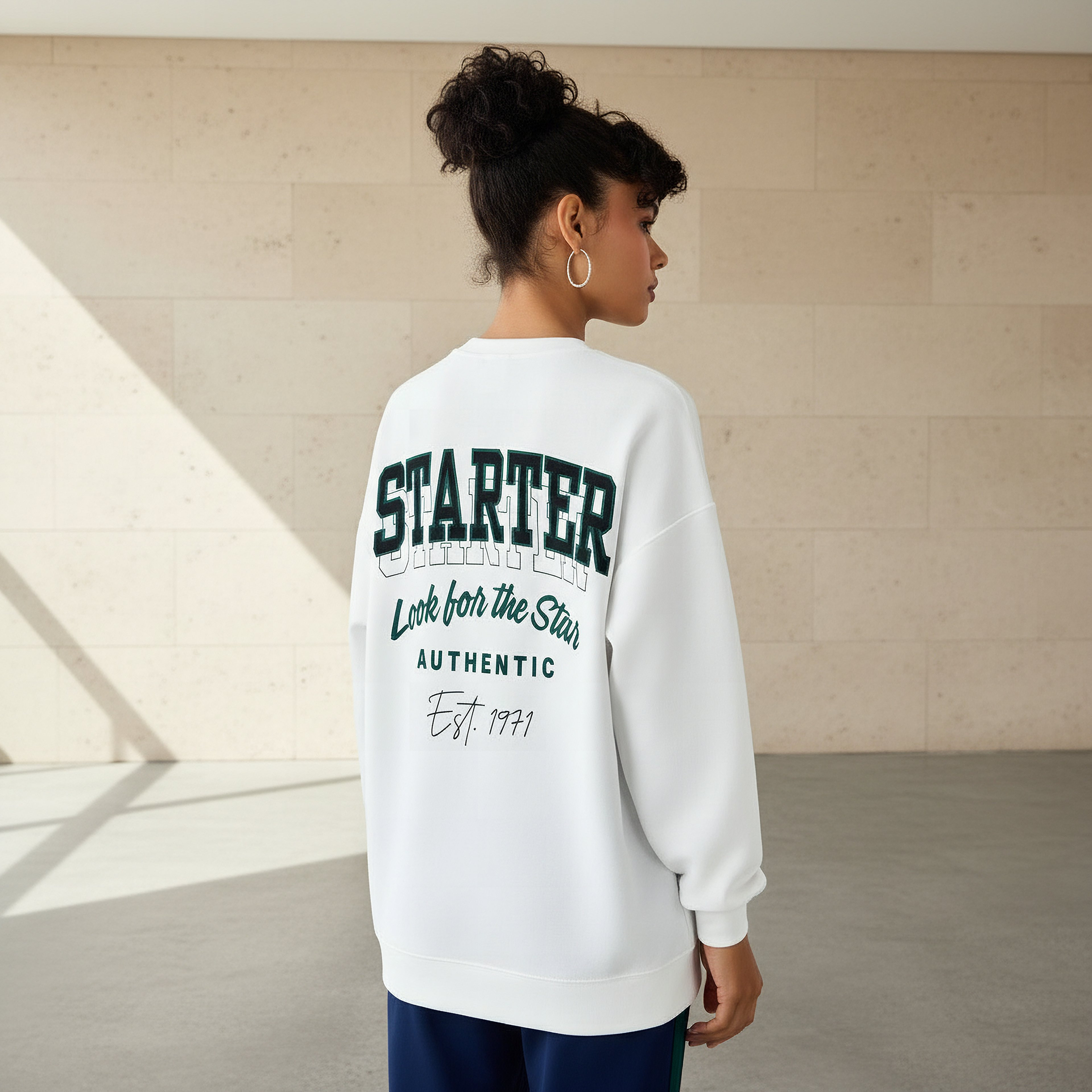 Starter Regular Fit Sweatshirt with Print