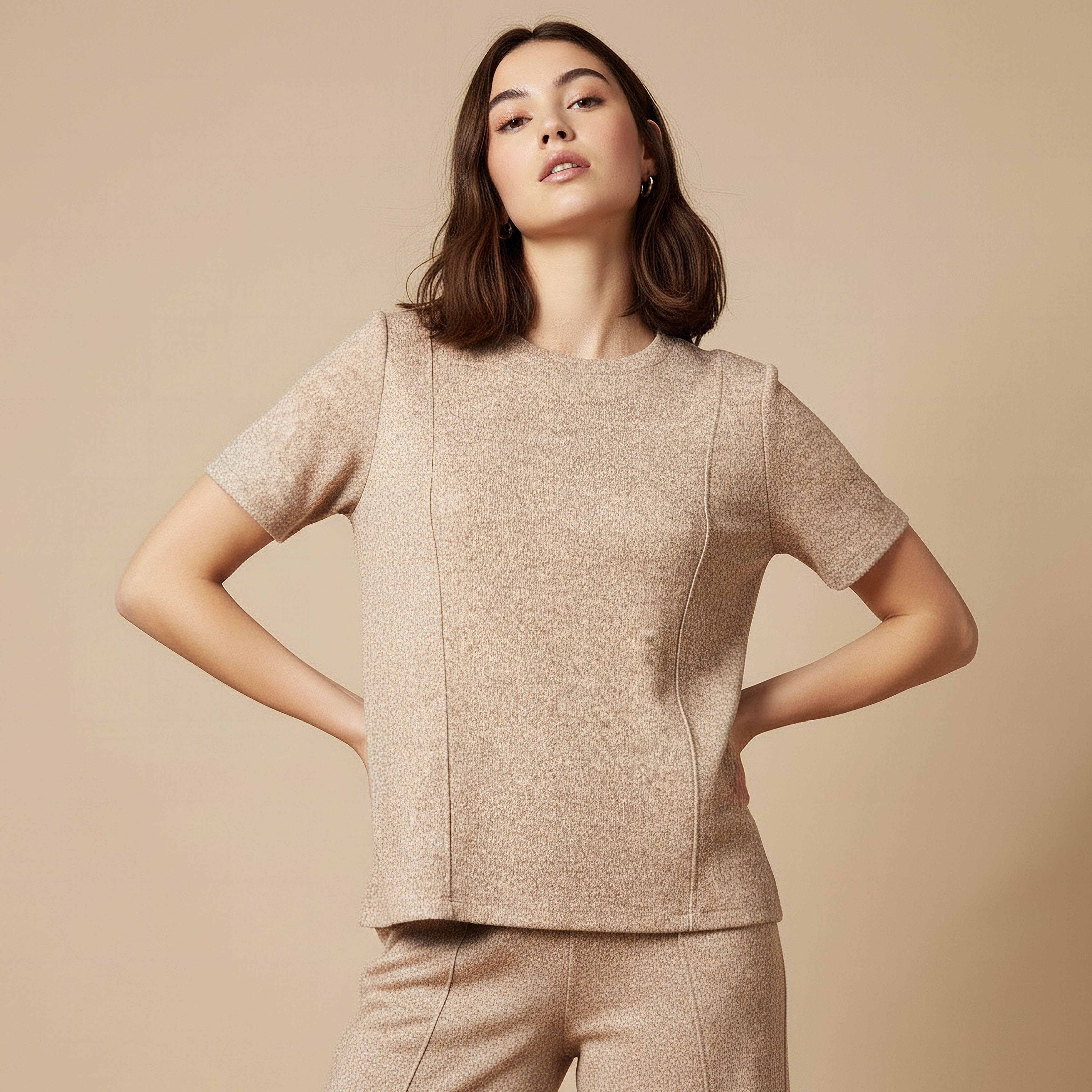 Regular Fit Ribbed T-shirt