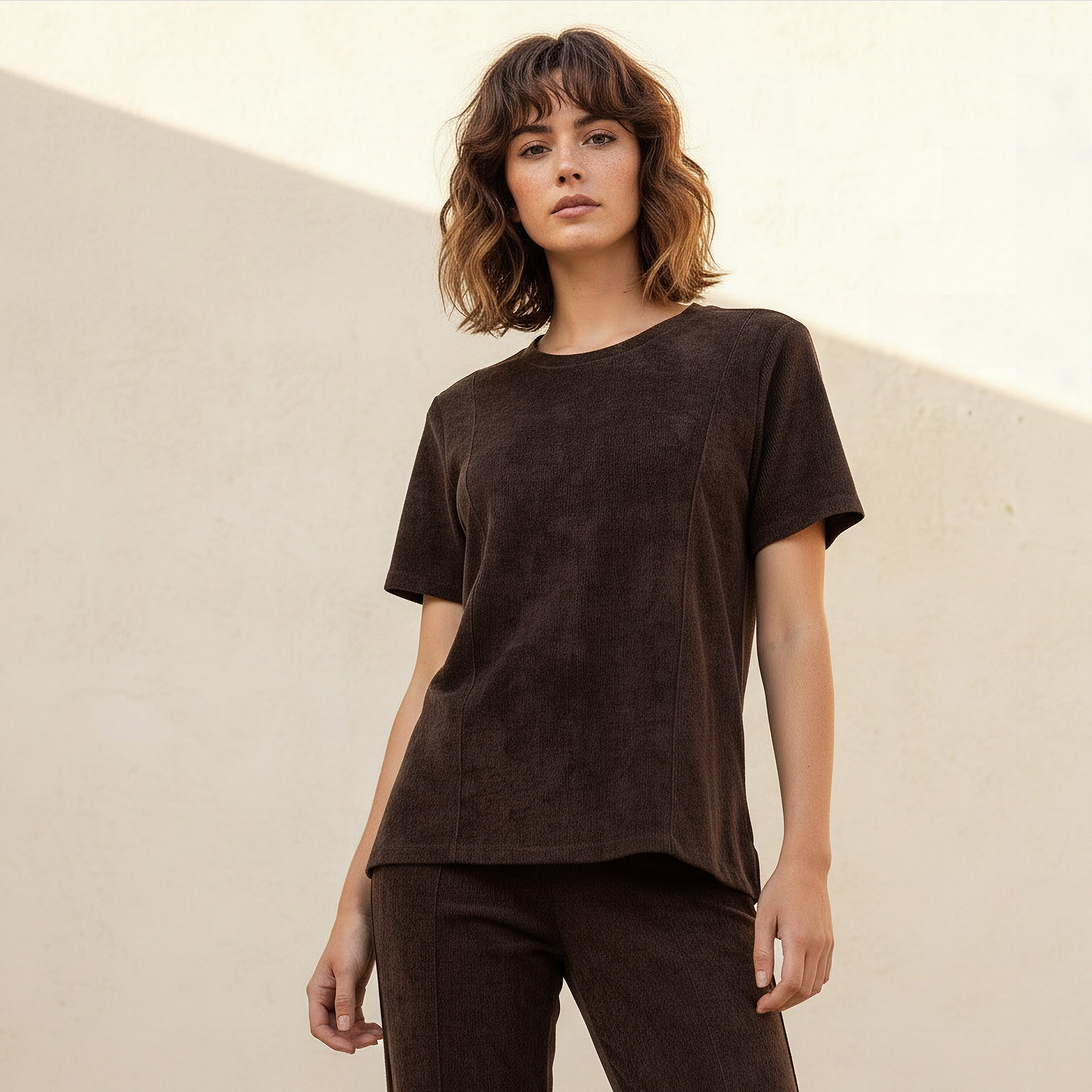 Regular Fit Ribbed T-shirt