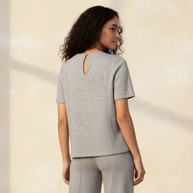 Regular Fit Ribbed T-shirt – image 4