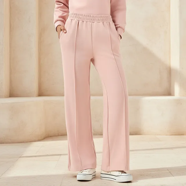 Regular Fit Mid-Rise Chain Detail Joggers