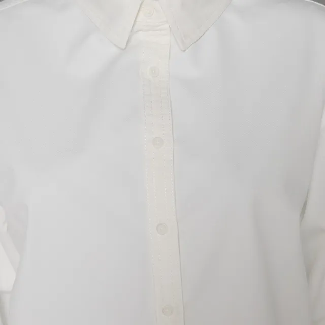 Oversized Cotton High-Low Hem Shirt – image 2