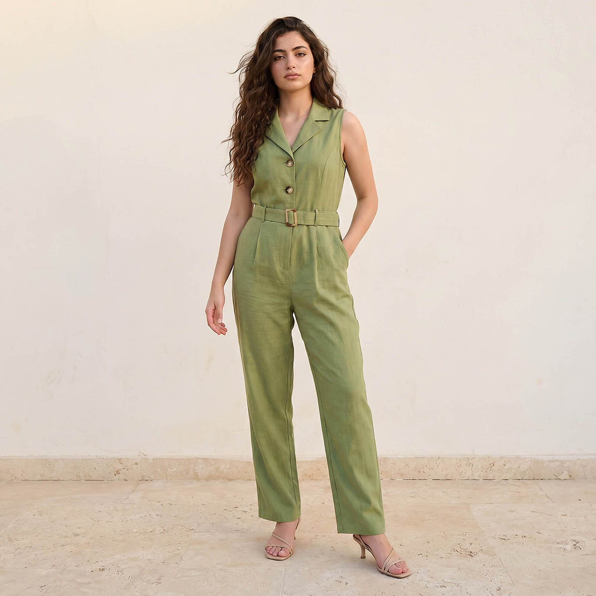 Youth Notch Lapel Jumpsuit