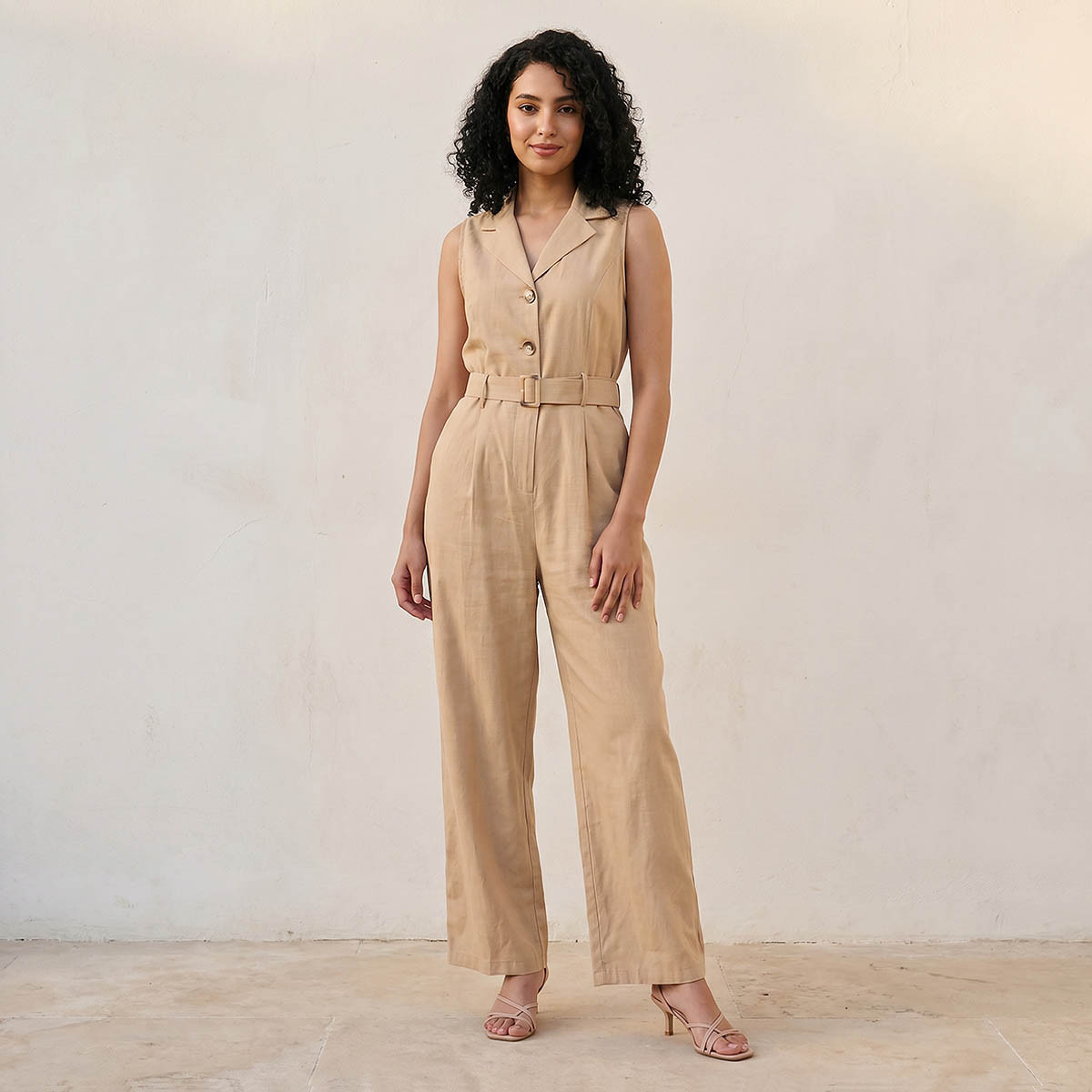 Youth Notch Lapel Jumpsuit