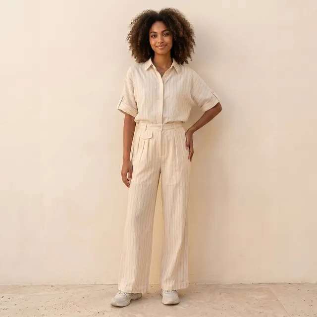 Splash Youth Relaxed Fit Striped Trousers – image 3