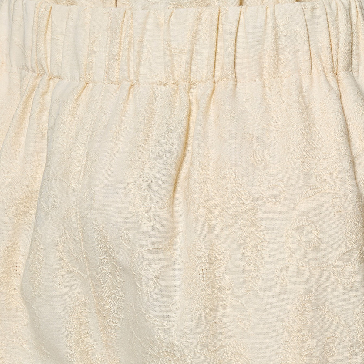 Wide Leg Mid-Rise Jacquard Textured Trousers
