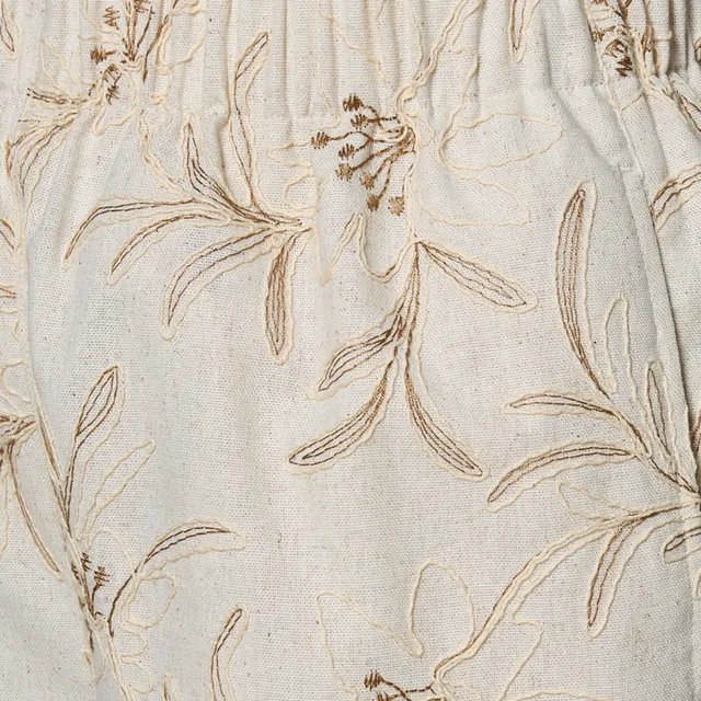 Mid-Rise Embroidered Jacquard Trousers – image 2
