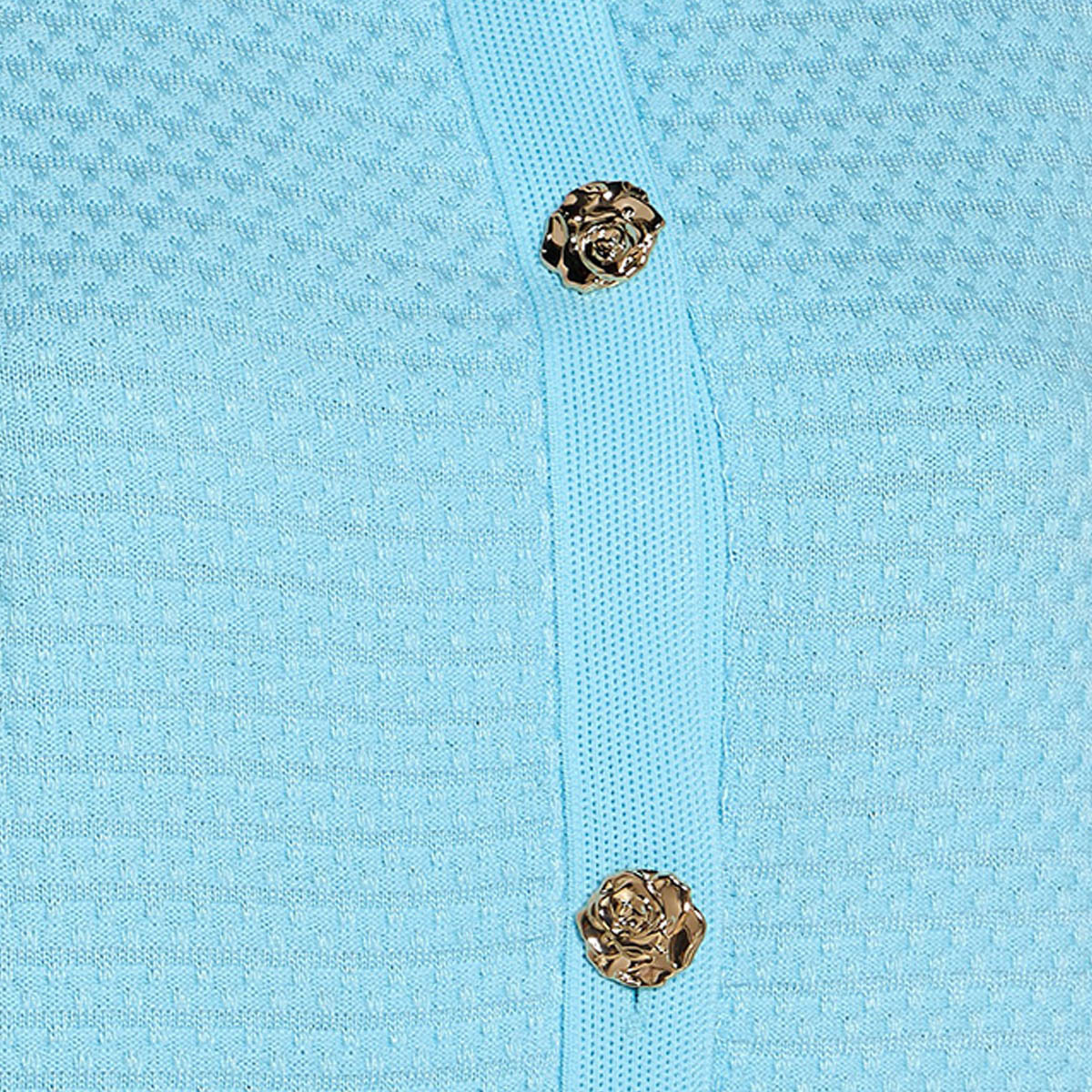 Splash Youth Textured Crew Neck Cardigan