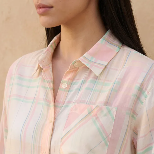 Splash Youth Shirt with Checked Design – image 2