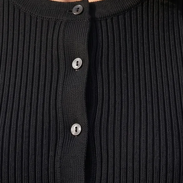 Splash Youth Textured Round Neck Cardigan – image 2