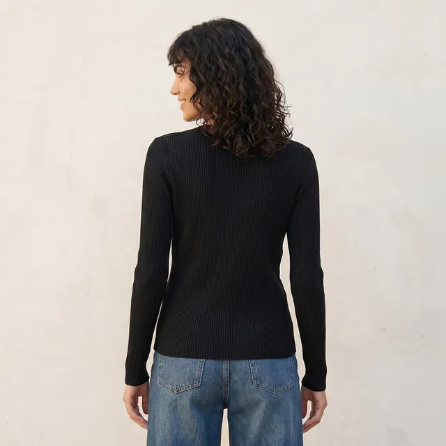 Splash Youth Textured Round Neck Cardigan – image 4