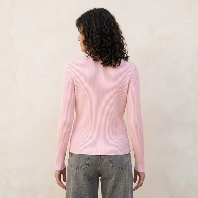 Splash Youth Textured Round Neck Cardigan – image 4