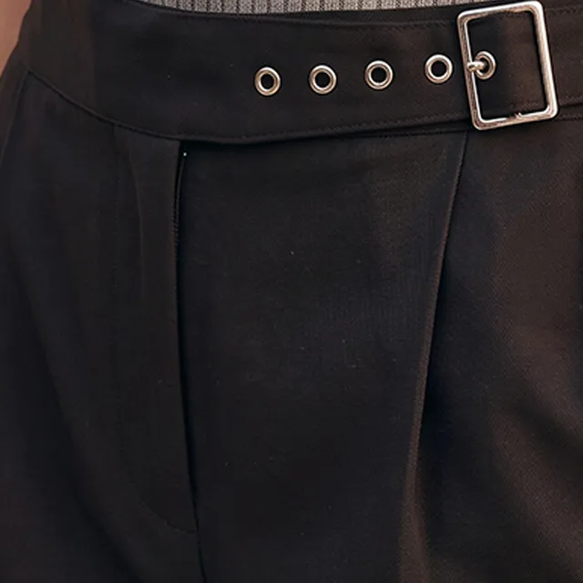 Splash Youth Wide Leg Elasticated Waist Pleated Trousers – image 7
