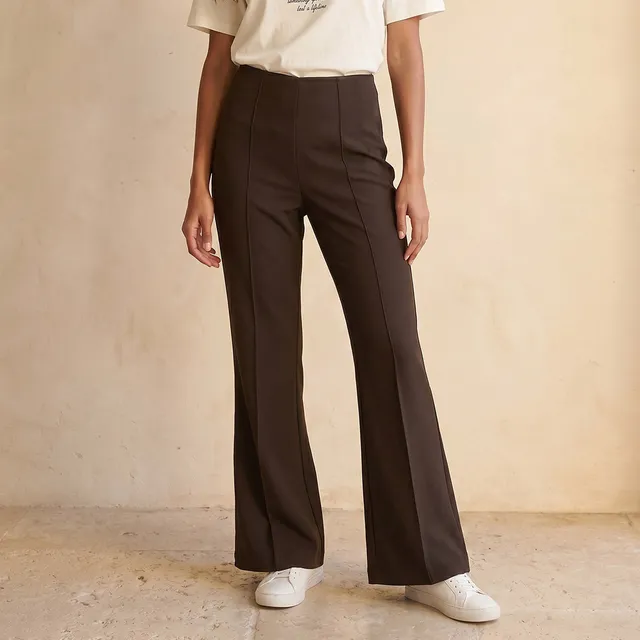 Splash Youth Mid-Rise Flared Hem Pants