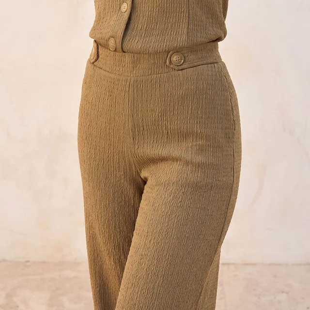 Splash Youth Elastic Waist Textured Pants – image 2