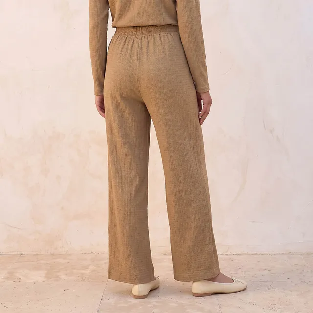 Splash Youth Elastic Waist Textured Pants – image 4
