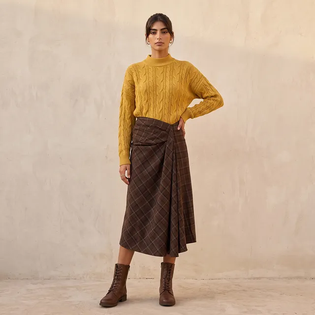 Splash Youth Oversized Cable Knit Sweater – image 2