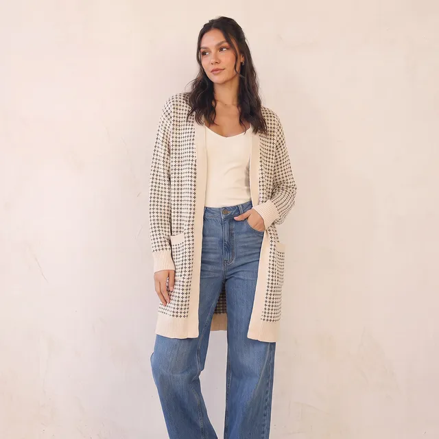 Splash Youth Longline Textured Cardigan – image 7