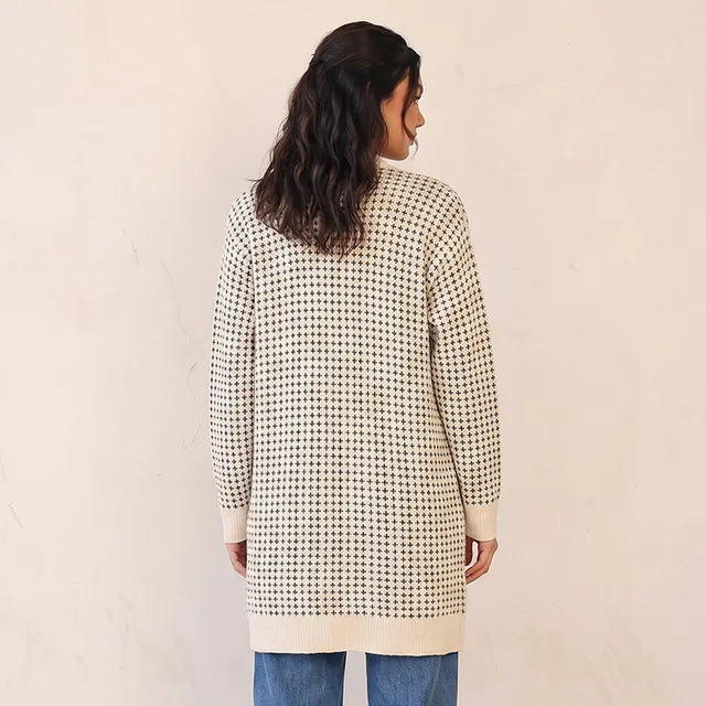Splash Youth Longline Textured Cardigan – image 3