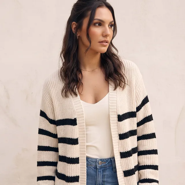 Splash Youth Longline Striped Cardigan – image 5