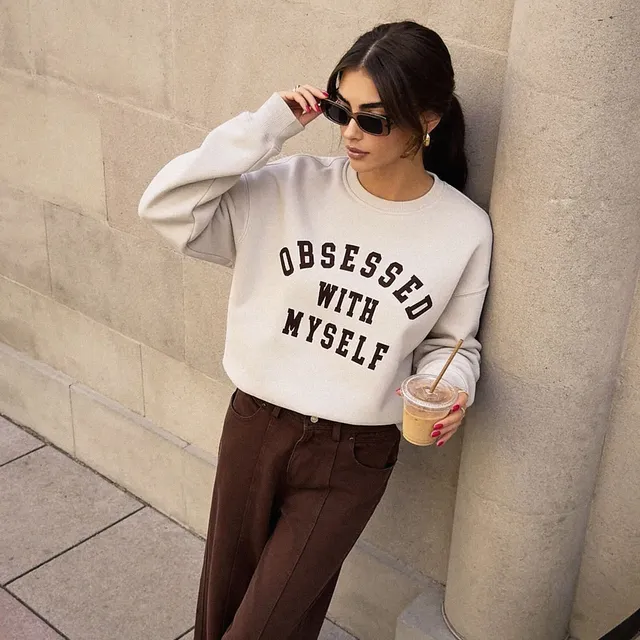 Splash Youth Sweatshirt with Typographic Print