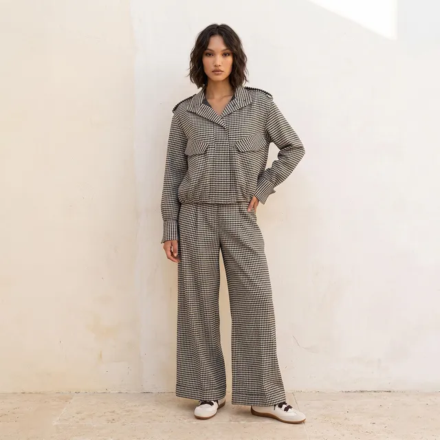 Splash Youth Jacket with Checked Design – image 3
