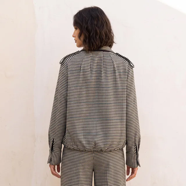 Splash Youth Jacket with Checked Design – image 4