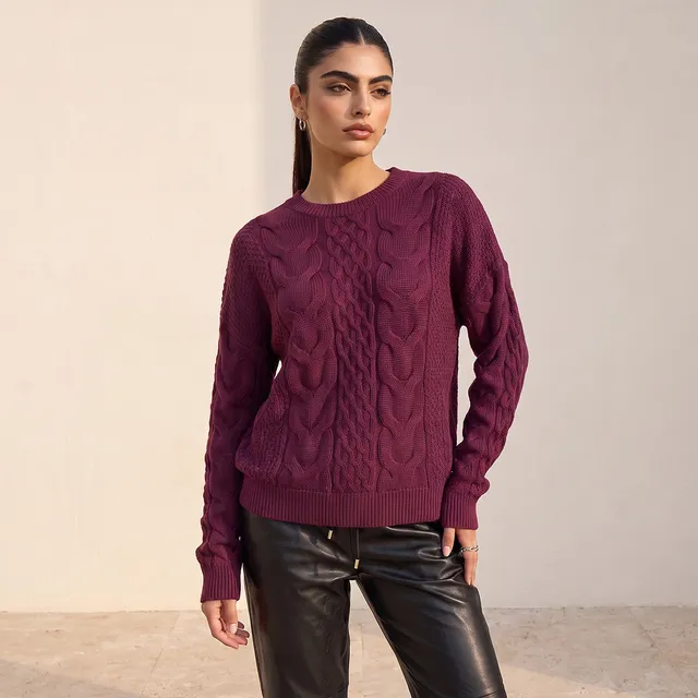 Splash Youth Cable Knit Sweater – image 6