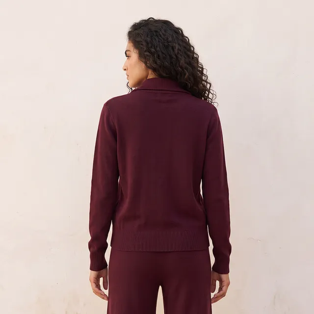 Splash Youth Textured Collared Cardigan – image 4