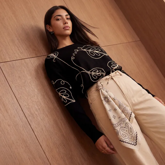Splash Youth Embroidered Sweater