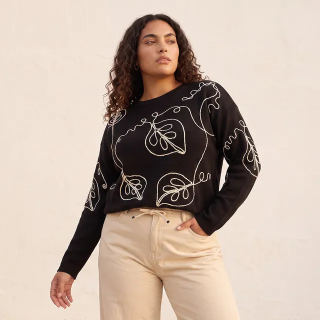 Splash Youth Embroidered Sweater – image 2