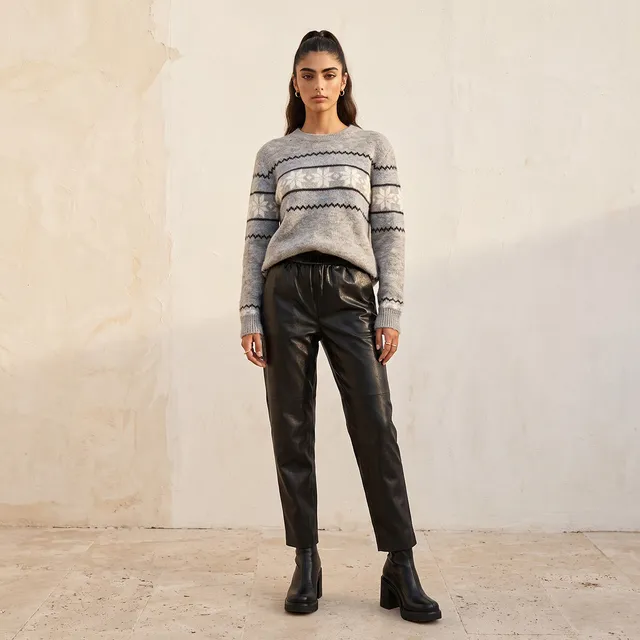 Splash Youth Fair Isle Textured Sweater – image 3