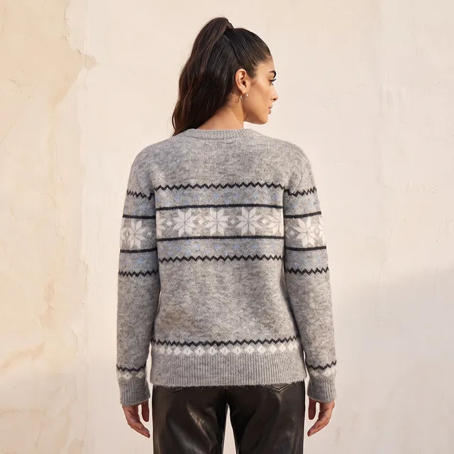 Splash Youth Fair Isle Textured Sweater – image 4