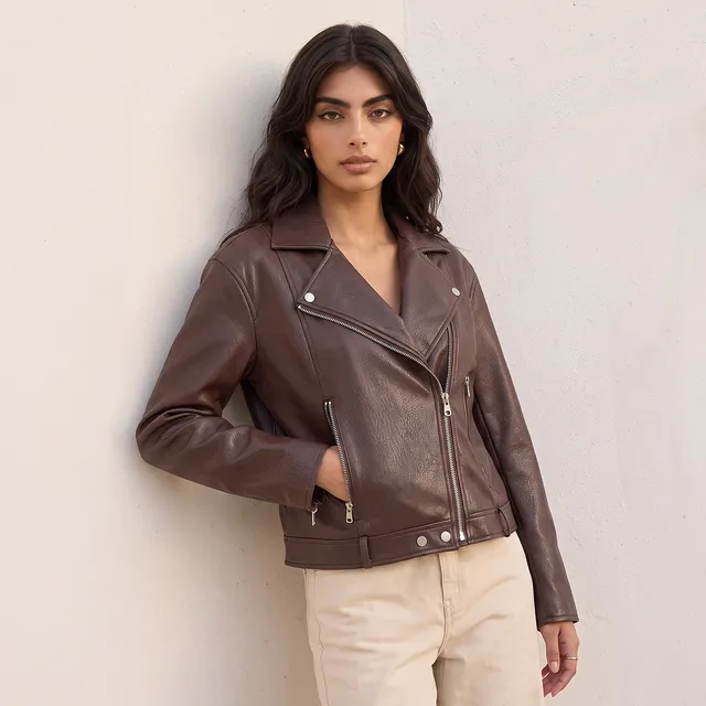 Splash Youth Regular Biker Jacket with Zipper Pockets – image 2