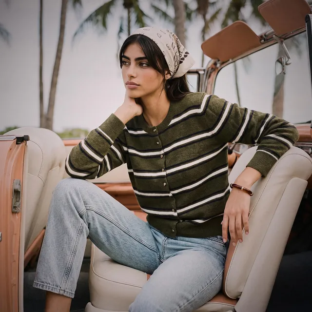 Splash Youth Striped Cardigan