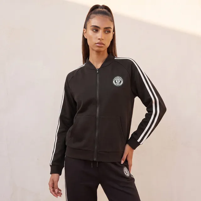 Splash Youth Striped Bomber Jacket with Zip Closure – image 2