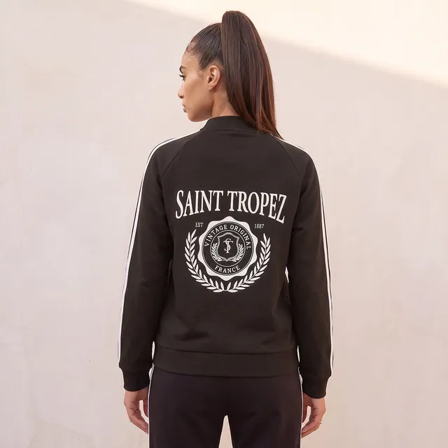 Splash Youth Striped Bomber Jacket with Zip Closure – image 4