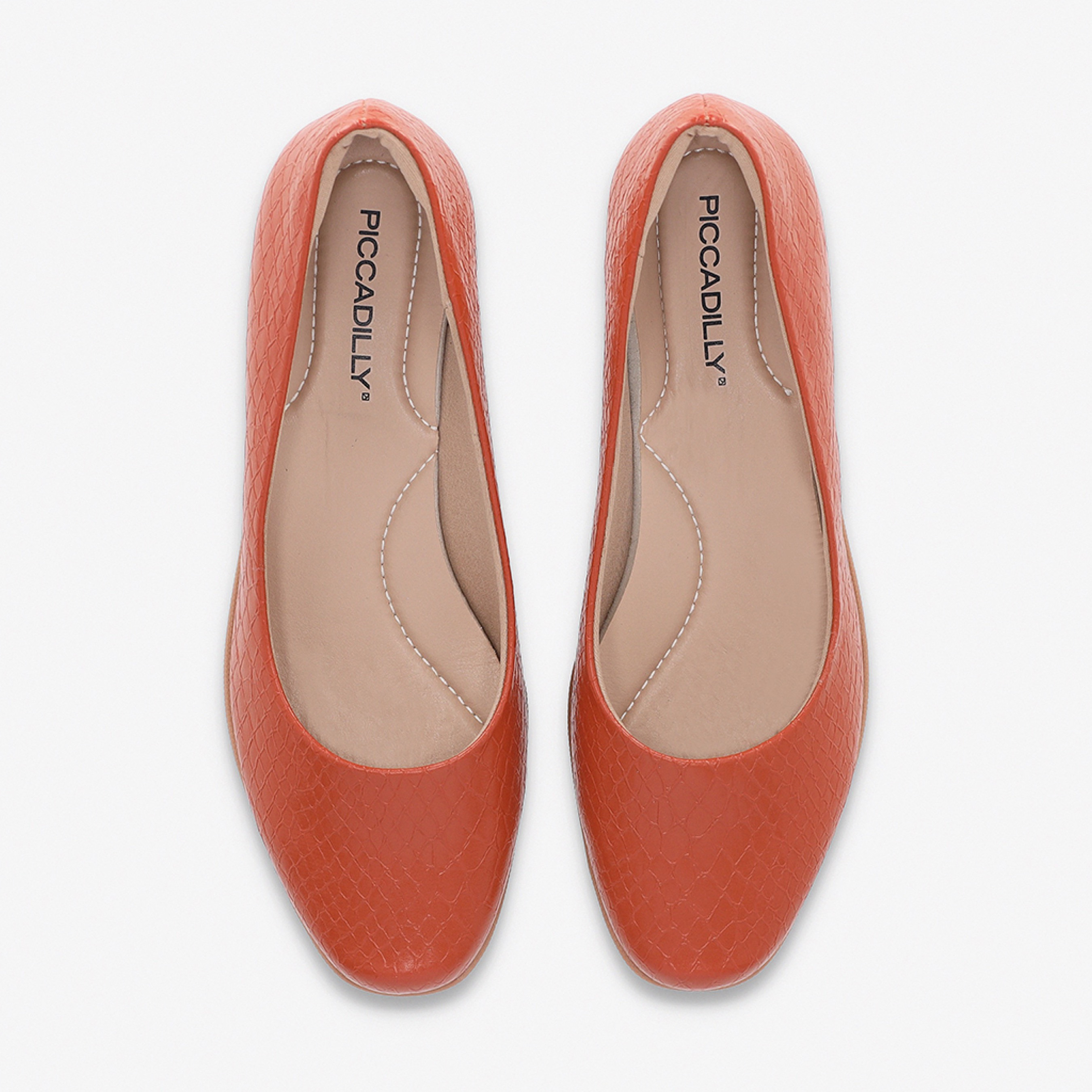 Piccadilly Round Toe Slip-On Shoes with Wedge Heels