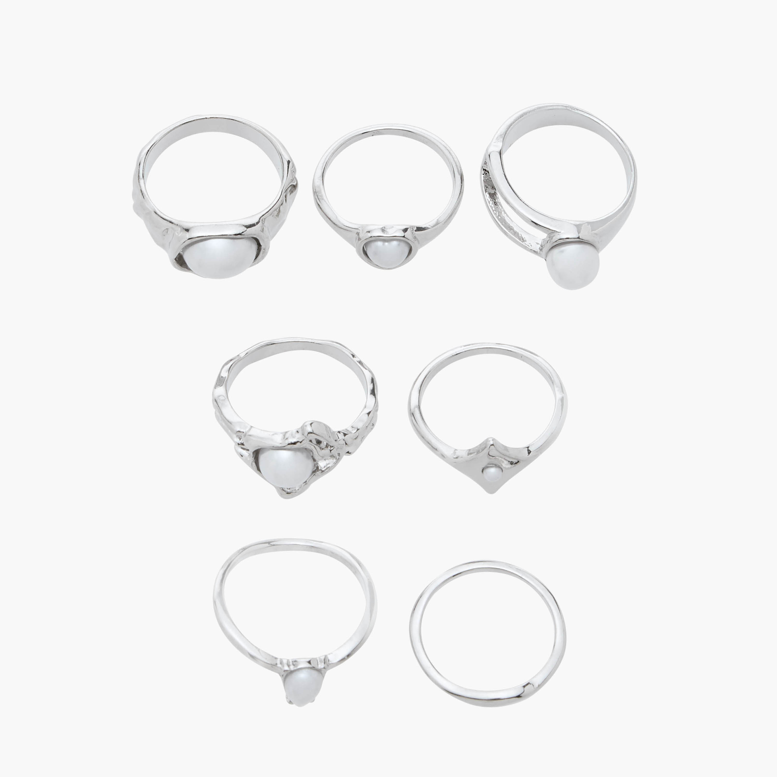 Embellished Ring - Set of 7