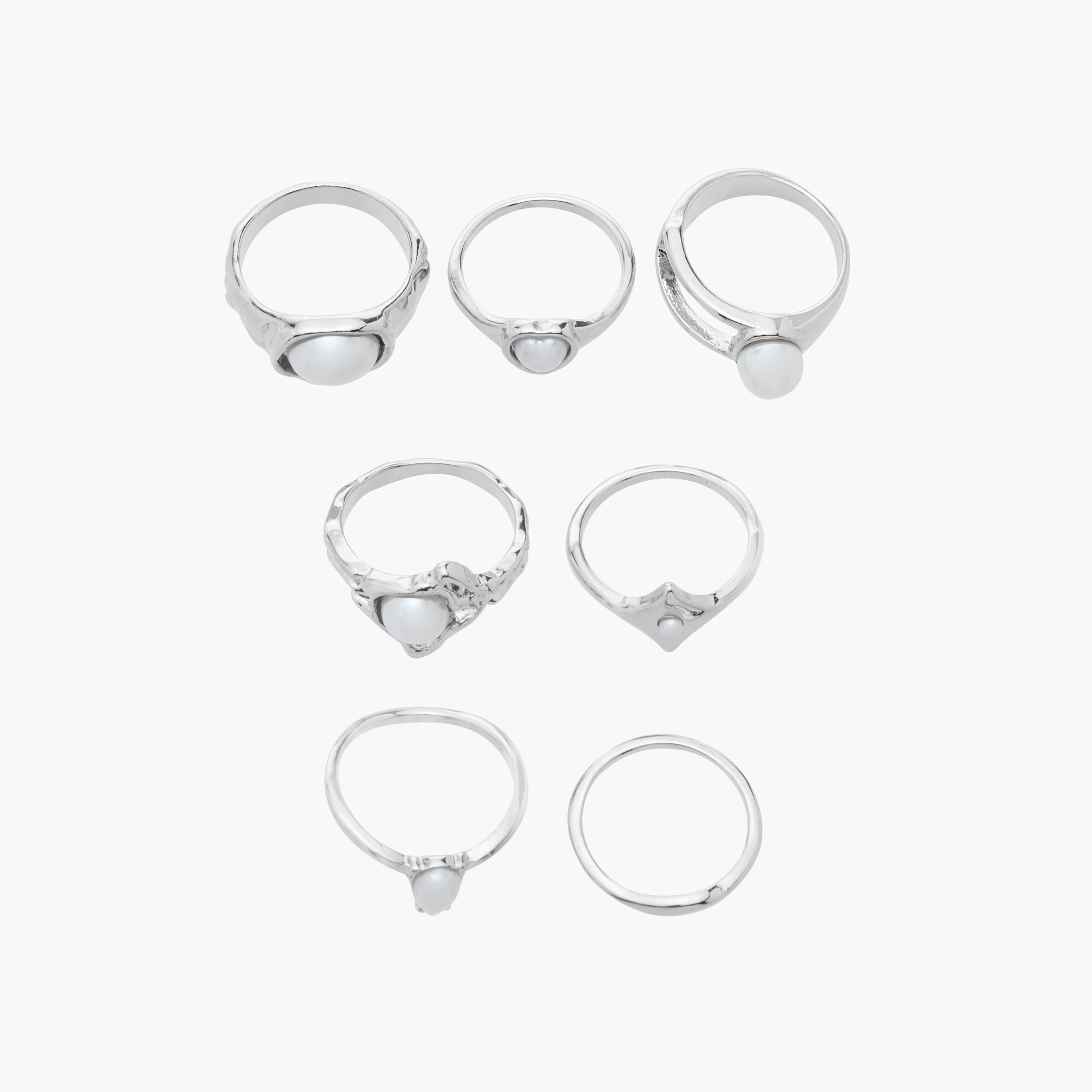 Embellished Ring - Set of 7