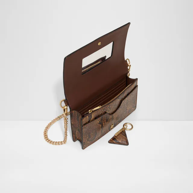 Aldo Lilyth Animal Print Crossbody Bag with Flap Closure and Chain Strap – image 3