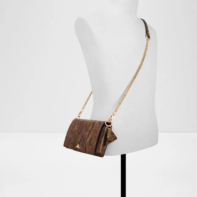 Aldo Lilyth Animal Print Crossbody Bag with Flap Closure and Chain Strap – image 4